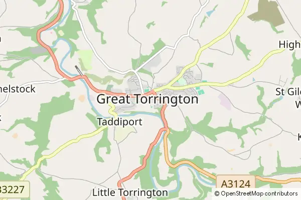 Karte Great Torrington