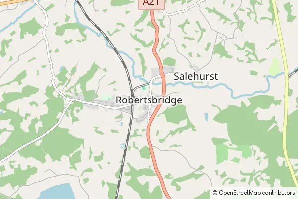 Karte Robertsbridge