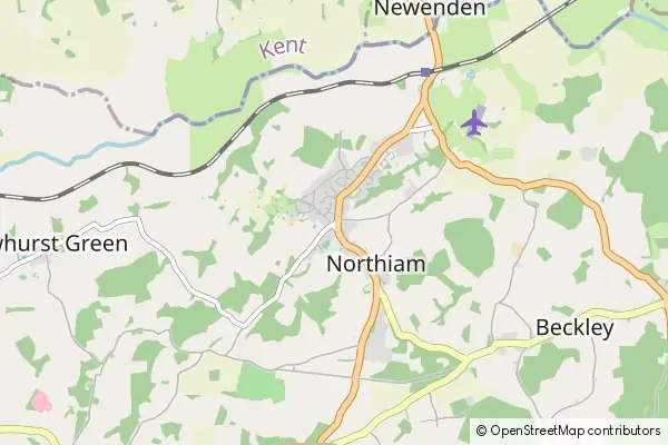 Karte: Northiam • © OpenStreetMap contributors Karte Northiam