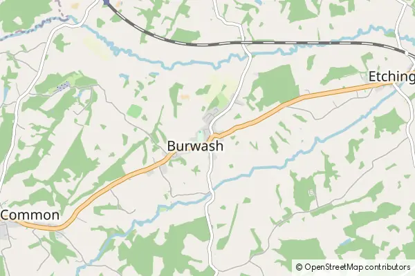 Karte: Burwash • © OpenStreetMap contributors Karte Burwash