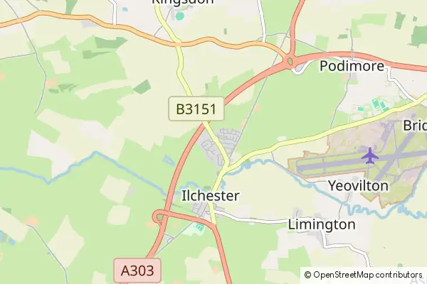 Karte Ilchester