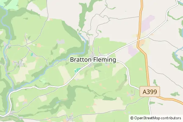 Karte Bratton Fleming