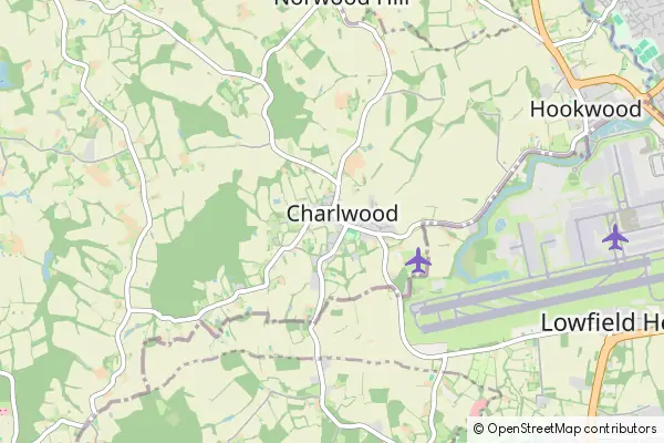 Karte Charlwood