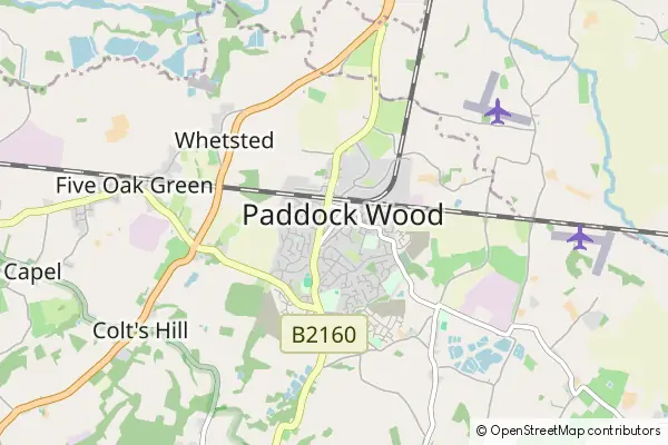 Karte Paddock Wood