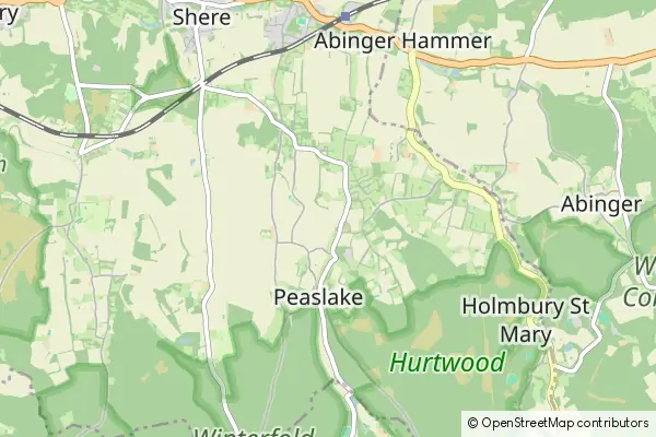 Karte Peaslake