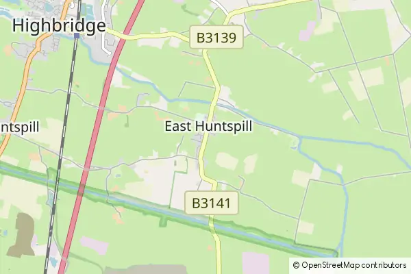 Karte: East Huntspill • © OpenStreetMap contributors Karte East Huntspill