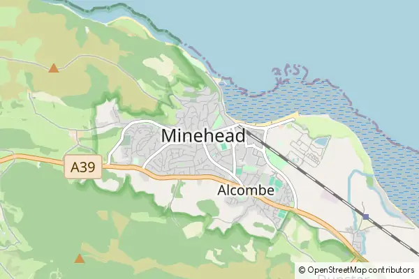 Karte Minehead