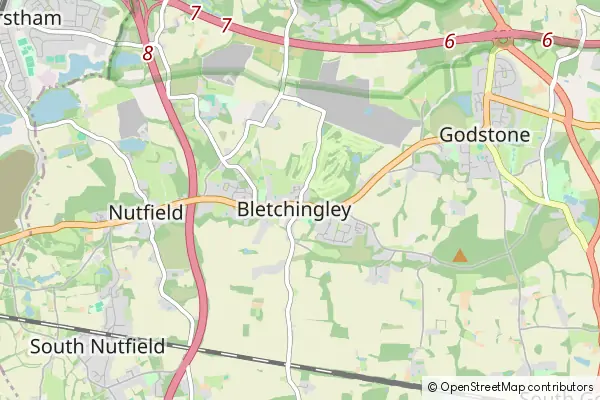 Karte: Bletchingley • © OpenStreetMap contributors Karte Bletchingley