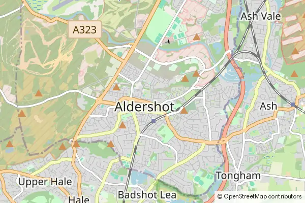 Karte Aldershot