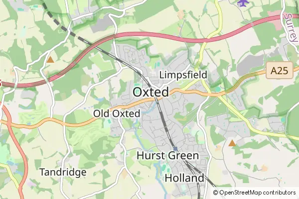 Karte Oxted