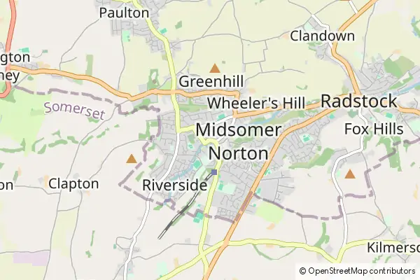 Karte Midsomer Norton