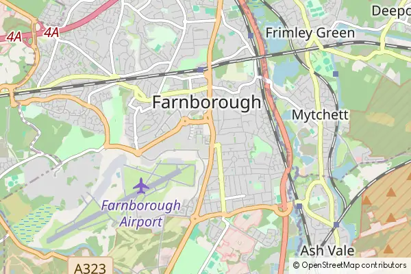 Karte Farnborough