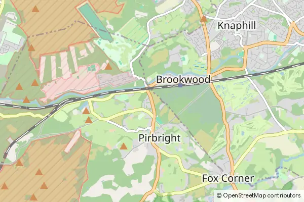 Karte: Pirbright • © OpenStreetMap contributors Karte Pirbright