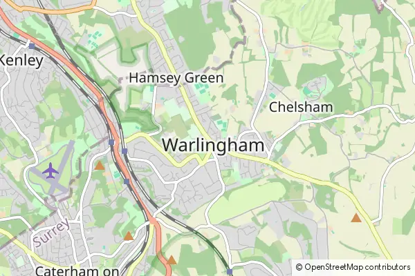 Karte Warlingham
