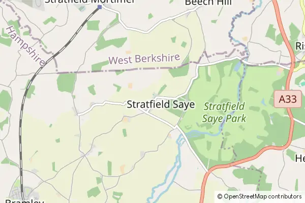 Karte Stratfield Saye