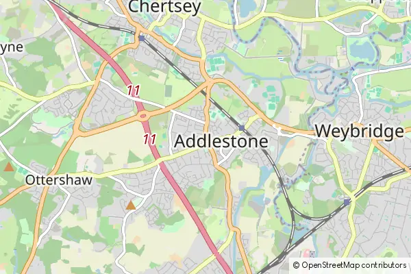 Karte Addlestone