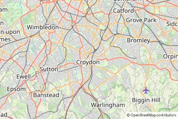 Karte: Croydon, London • © OpenStreetMap contributors Karte Croydon, London