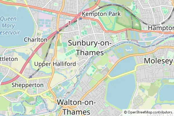 Karte Sunbury-on-Thames