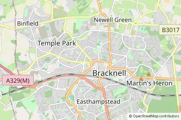 Karte Bracknell