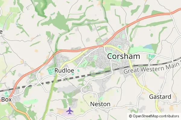 Karte Corsham