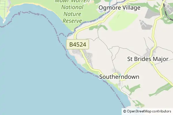 Karte: Ogmore-by-Sea • © OpenStreetMap contributors Karte Ogmore-by-Sea