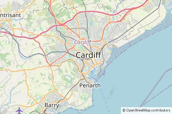 Karte Cardiff