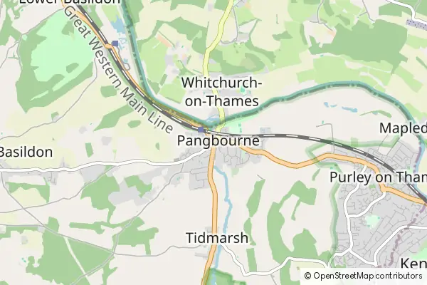 Karte: Pangbourne • © OpenStreetMap contributors Karte Pangbourne