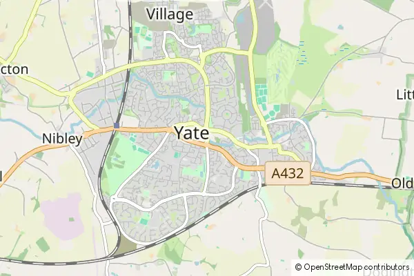 Karte Yate