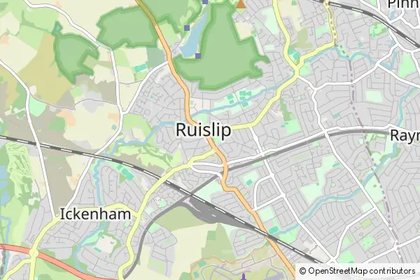 Karte Ruislip