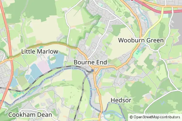 Karte: Bourne End • © OpenStreetMap contributors Karte Bourne End