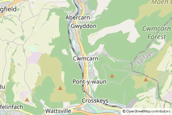 Karte Cwmcarn