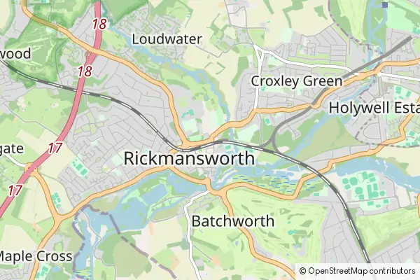 Karte Rickmansworth