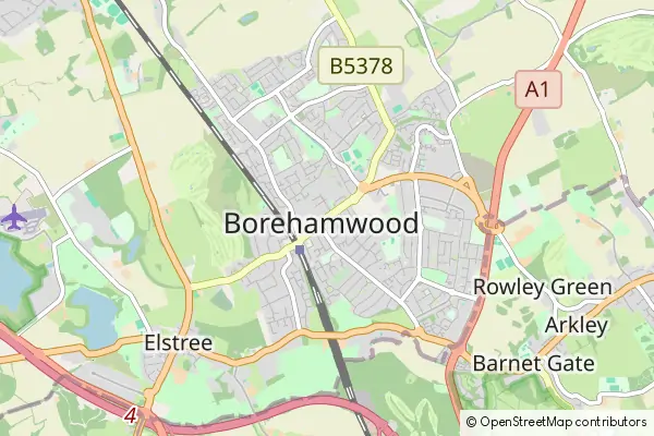 Karte Borehamwood