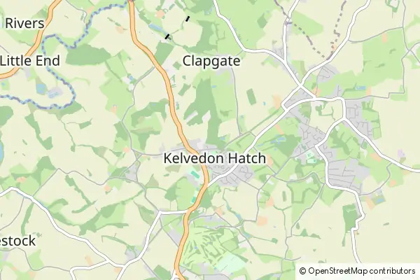 Karte Kelvedon Hatch