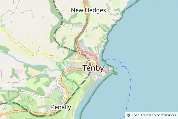 Karte Tenby