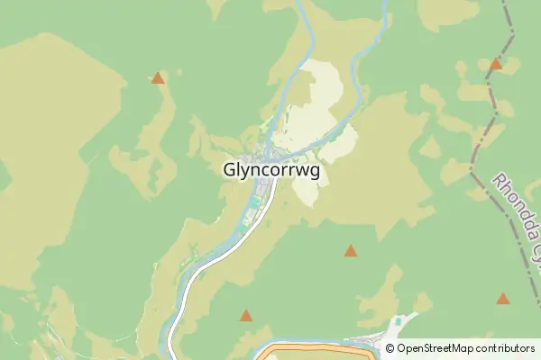 Karte Glyncorrwg