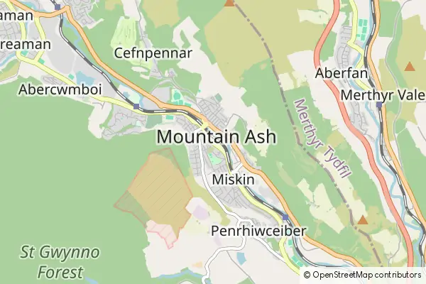 Karte Mountain Ash