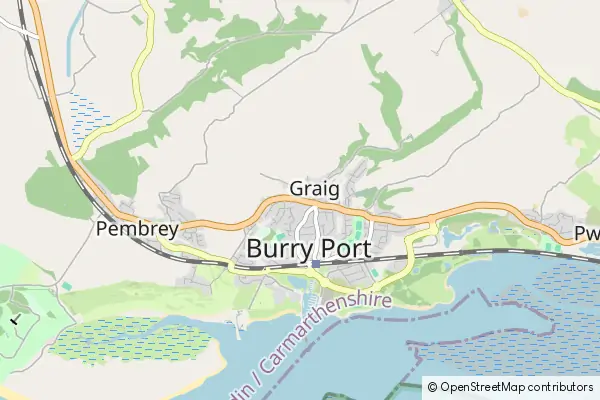 Karte Burry Port