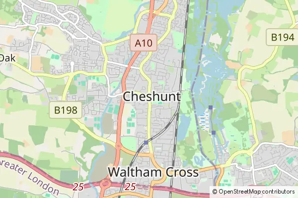 Karte Cheshunt