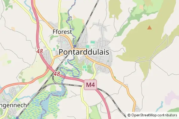 Karte Pontarddulais