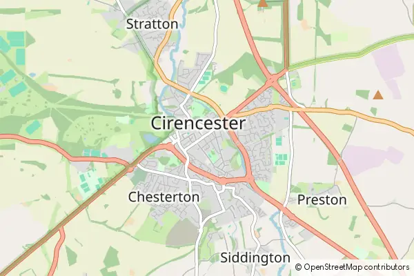 Karte Cirencester