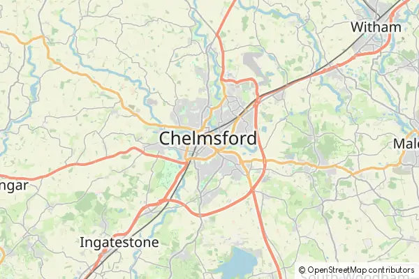 Karte Chelmsford