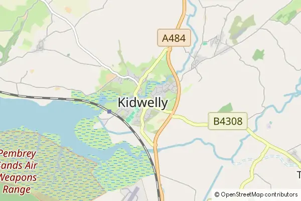 Karte Kidwelly