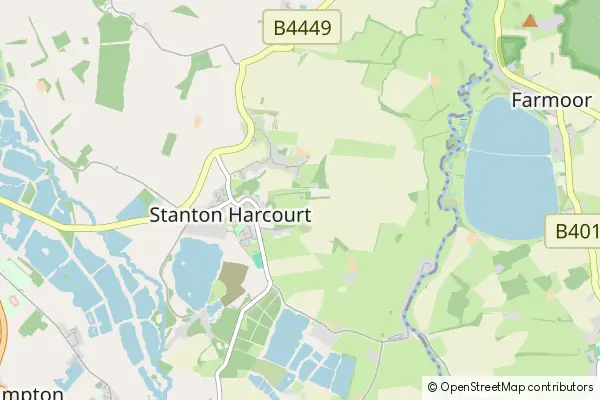 Karte Stanton Harcourt