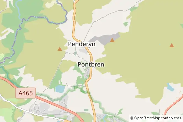 Karte Penderyn