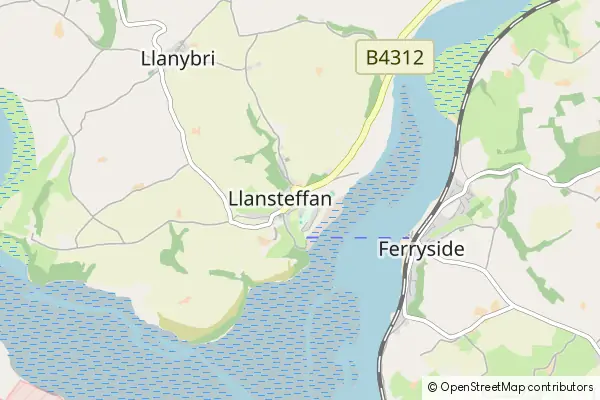 Karte Llansteffan