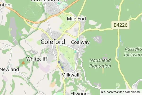 Karte Coleford