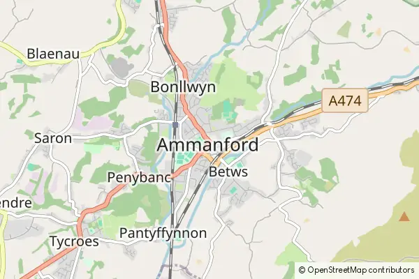 Karte Ammanford