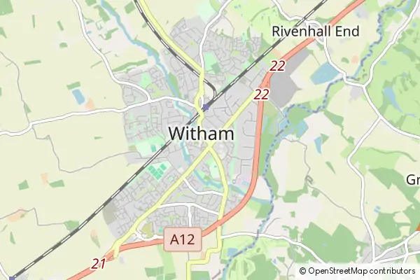 Karte Witham