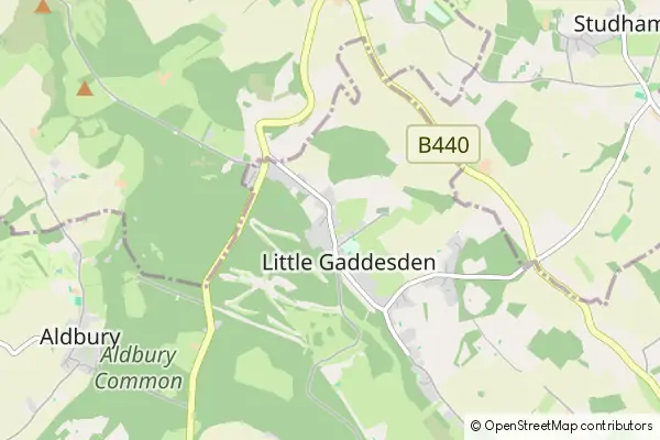 Karte Little Gaddesden